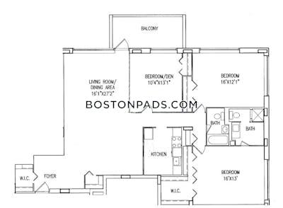 Brookline 3 Bed 2 Bath BROOKLINE- BOSTON UNIVERSITY $4,300  Longwood Area - $4,300 50% Fee